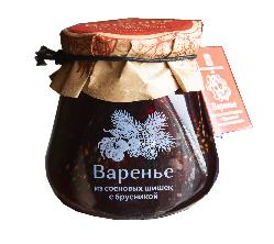 варенье из сосновых шишек с брусникой, 290 гр
